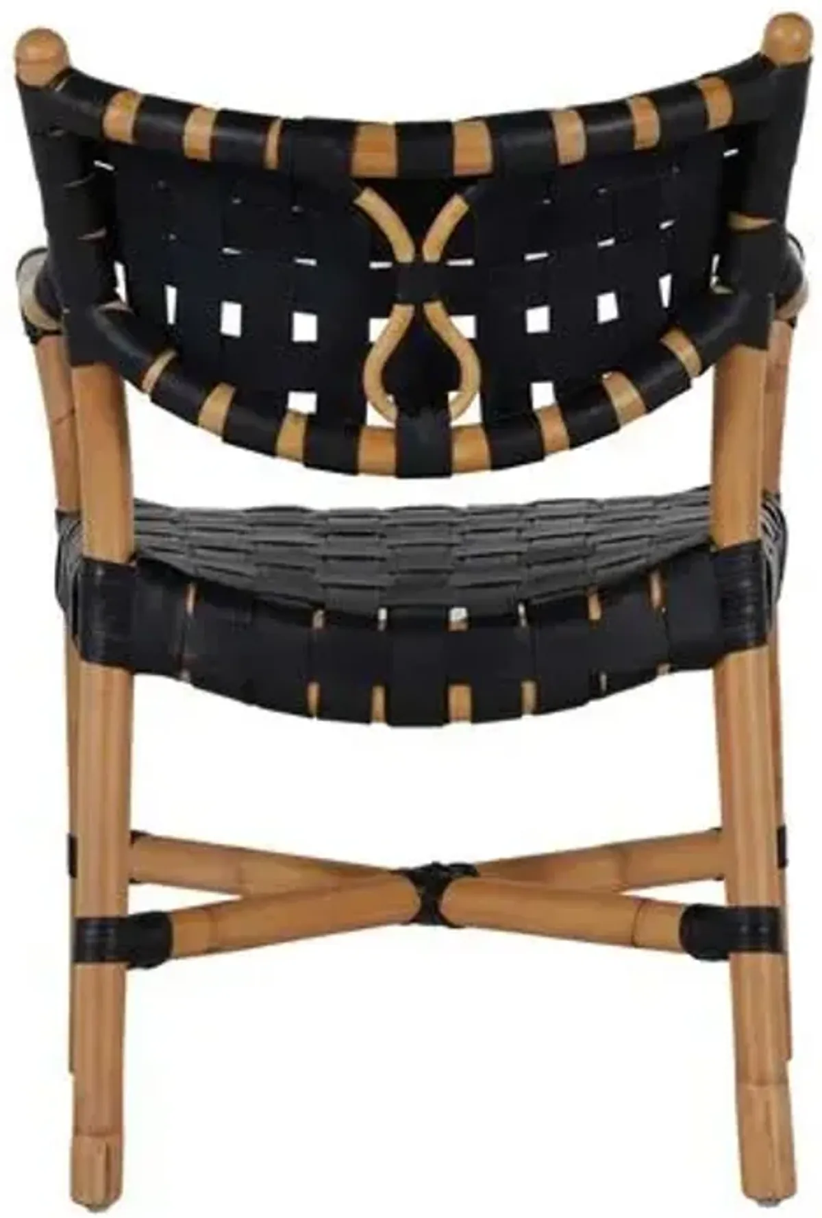 Morrison Rattan Arm Chair - Natural/Black - Gabby