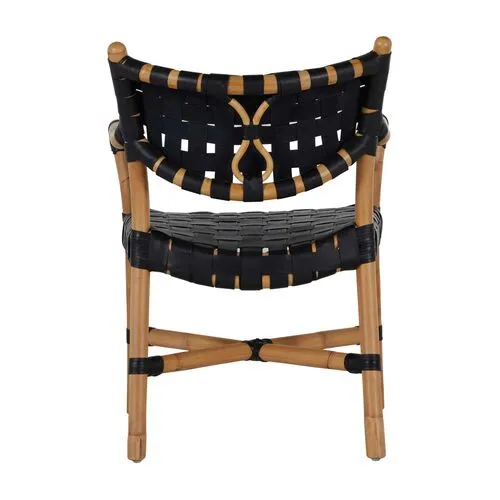 Morrison Rattan Arm Chair - Natural/Black - Gabby