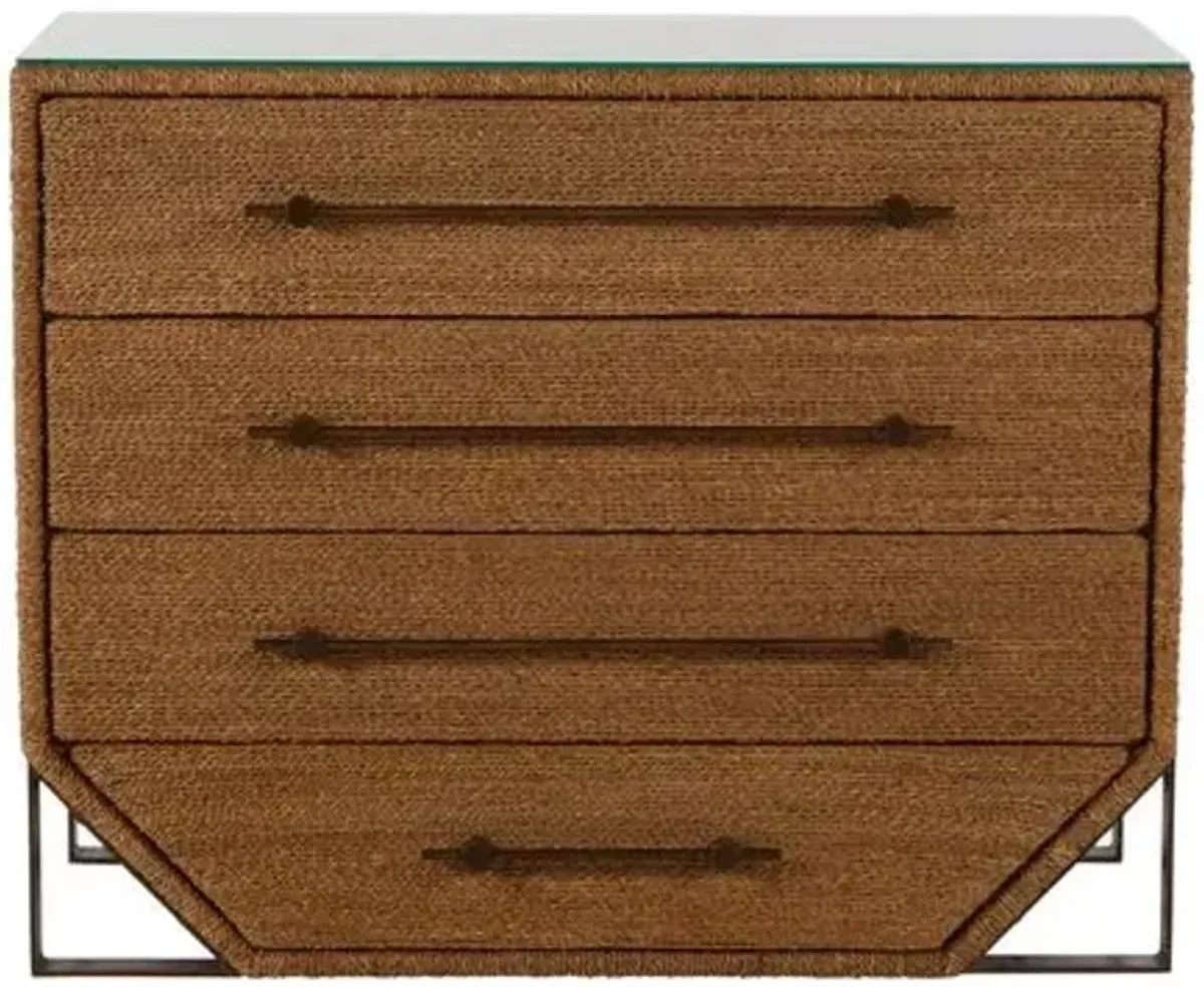 Chase Seagrass Chest - Natural/Bronze - Gabby - Brown