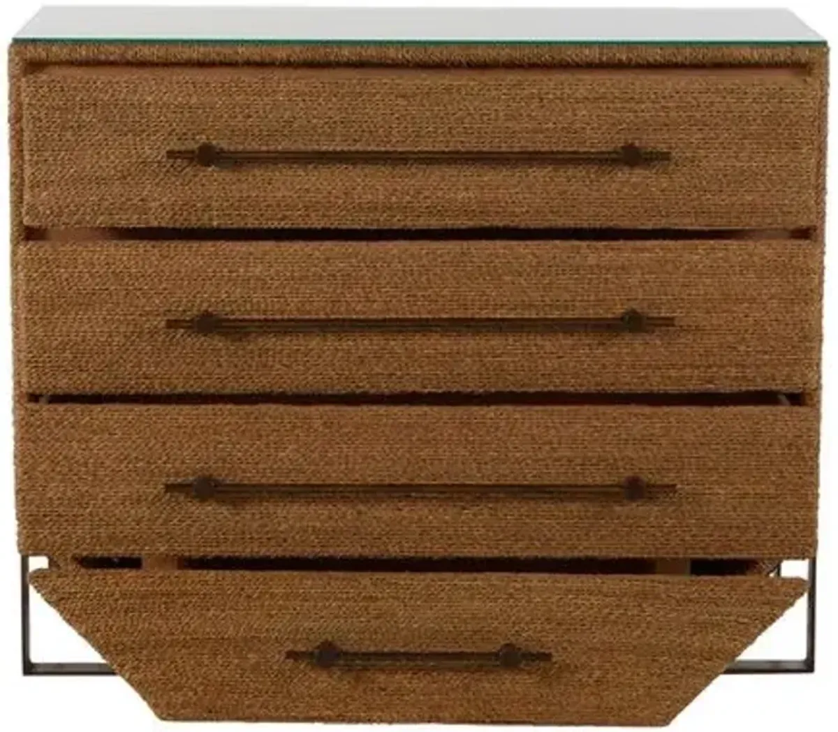 Chase Seagrass Chest - Natural/Bronze - Gabby - Brown