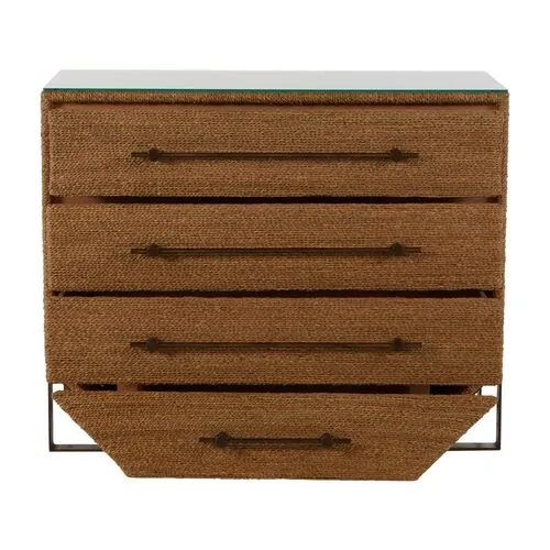 Chase Seagrass Chest - Natural/Bronze - Gabby - Brown