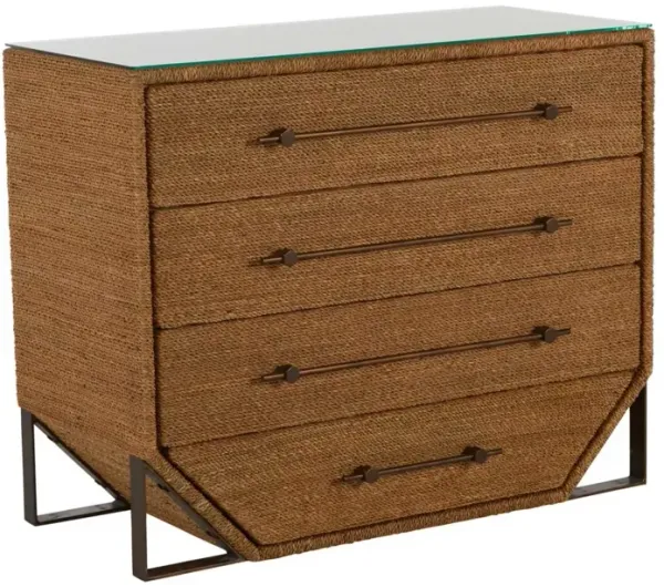 Chase Seagrass Chest, Natural/Bronze
