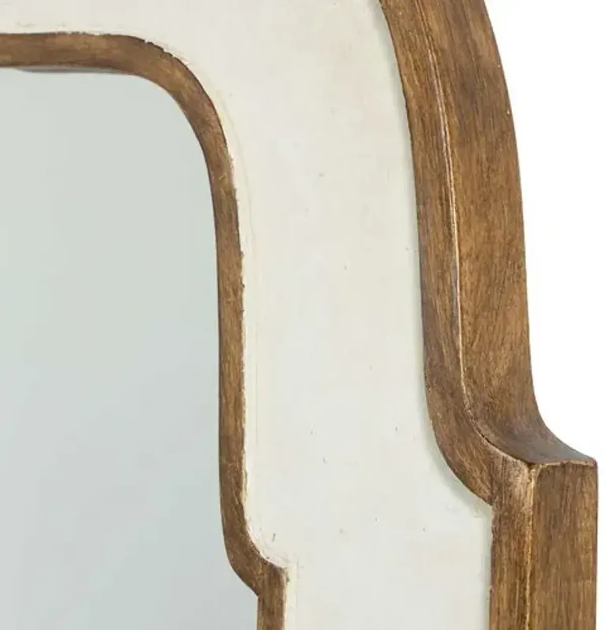 Joanie Wall Mirror - Antique White - Gabby