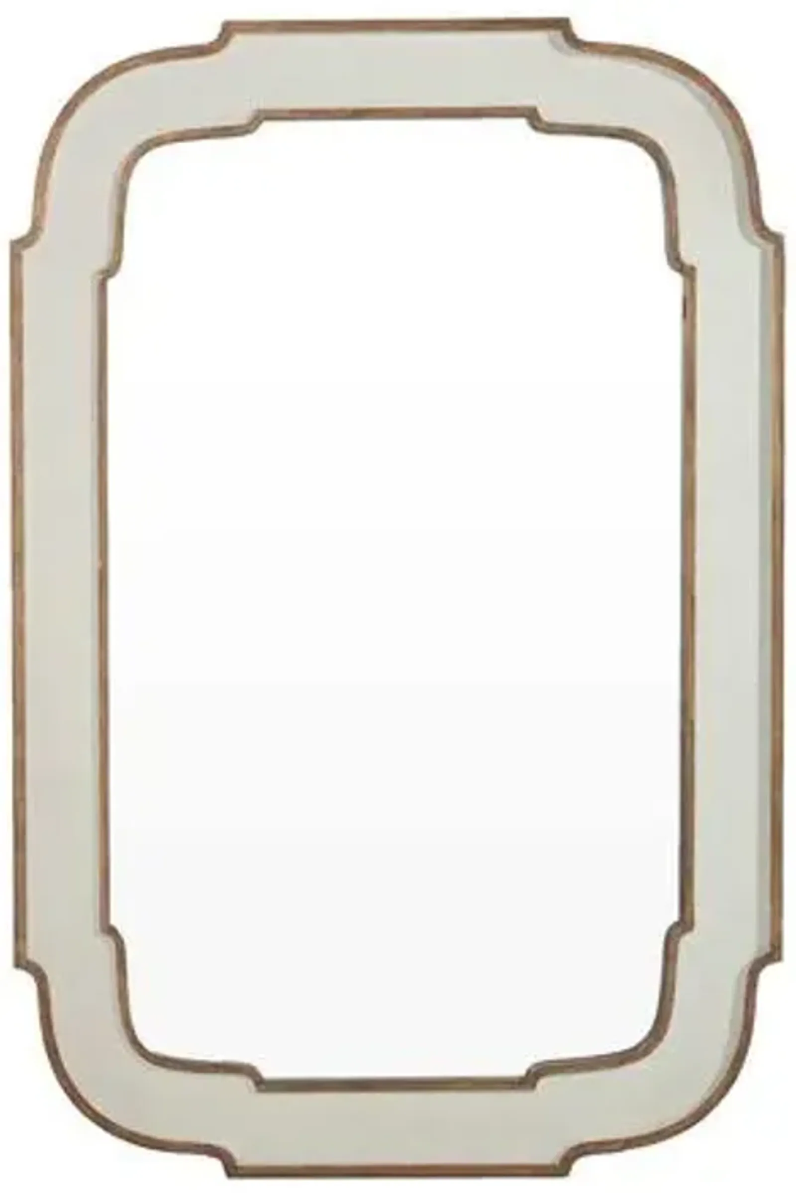 Joanie Wall Mirror - Antique White - Gabby