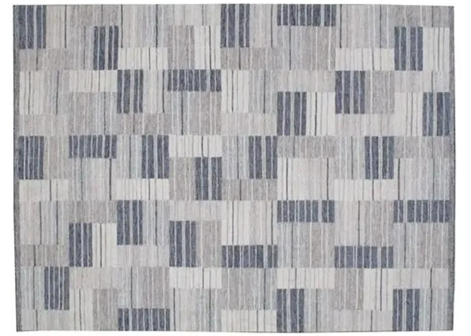 Vesper Flat-Weave Rug - Silver - STARK - Gray - Gray