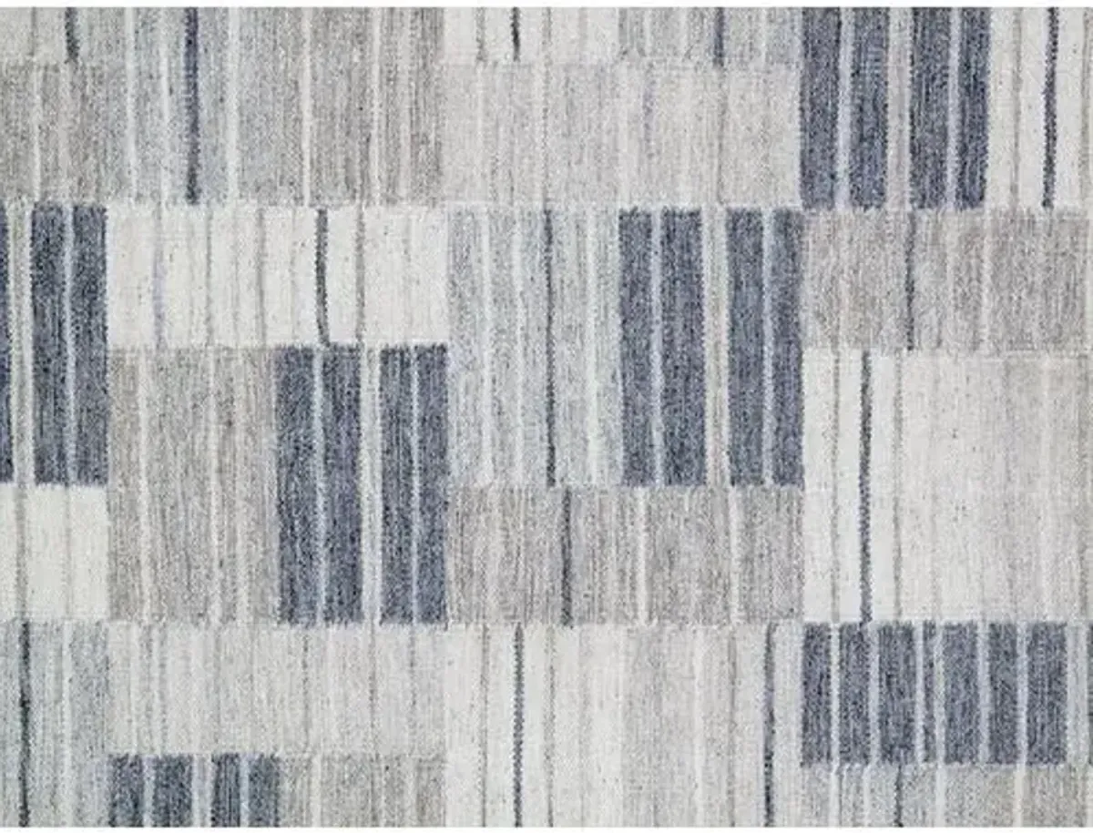 Vesper Flat-Weave Rug - Silver - STARK - Gray - Gray