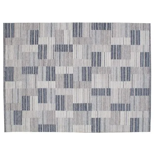 Vesper Flat-Weave Rug - Silver - STARK - Gray - Gray