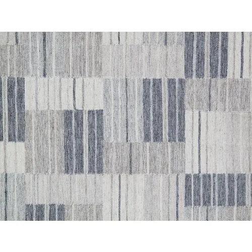 Vesper Flat-Weave Rug - Silver - STARK - Gray - Gray