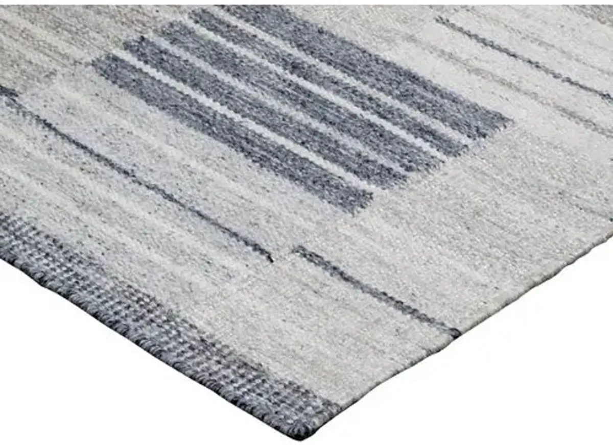 Vesper Flat-Weave Rug - Silver - STARK - Gray - Gray