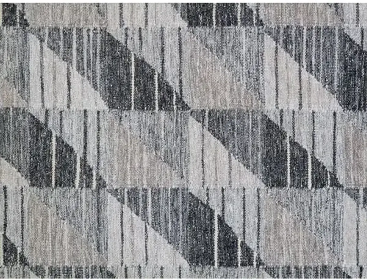 Skye Flat-Weave Rug - Gray - STARK - Gray