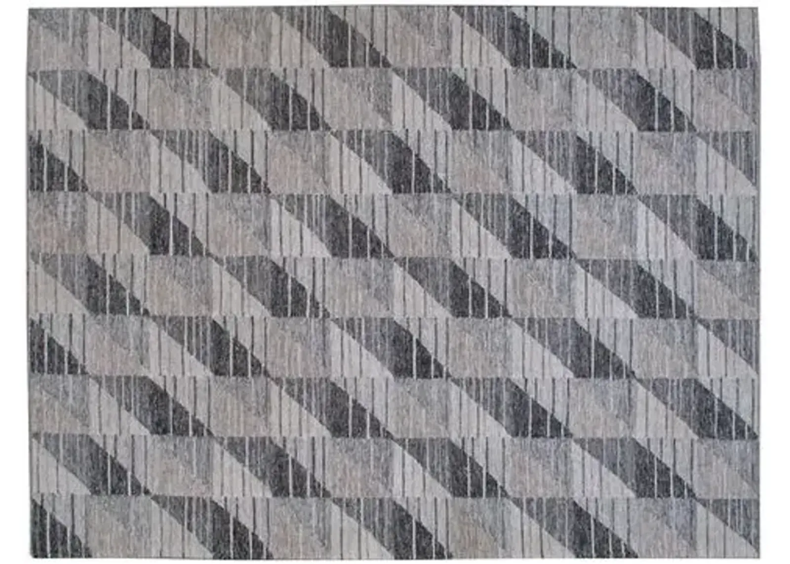 Skye Flat-Weave Rug - Gray - STARK - Gray