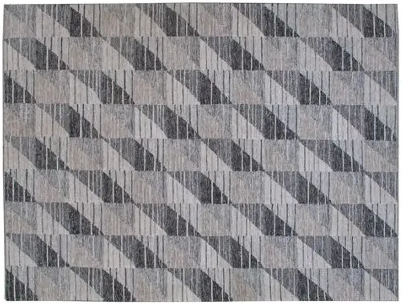 Skye Flat-Weave Rug - Gray - STARK - Gray