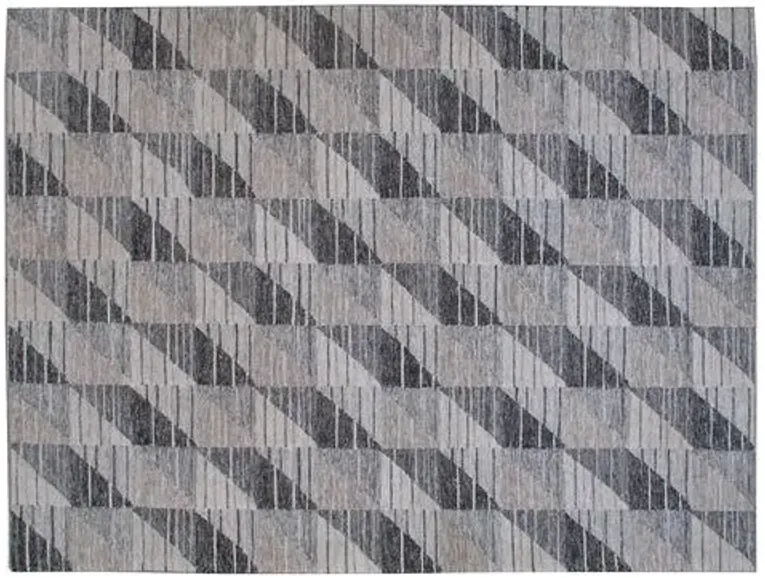 Skye Flat-Weave Rug - Gray - STARK - Gray