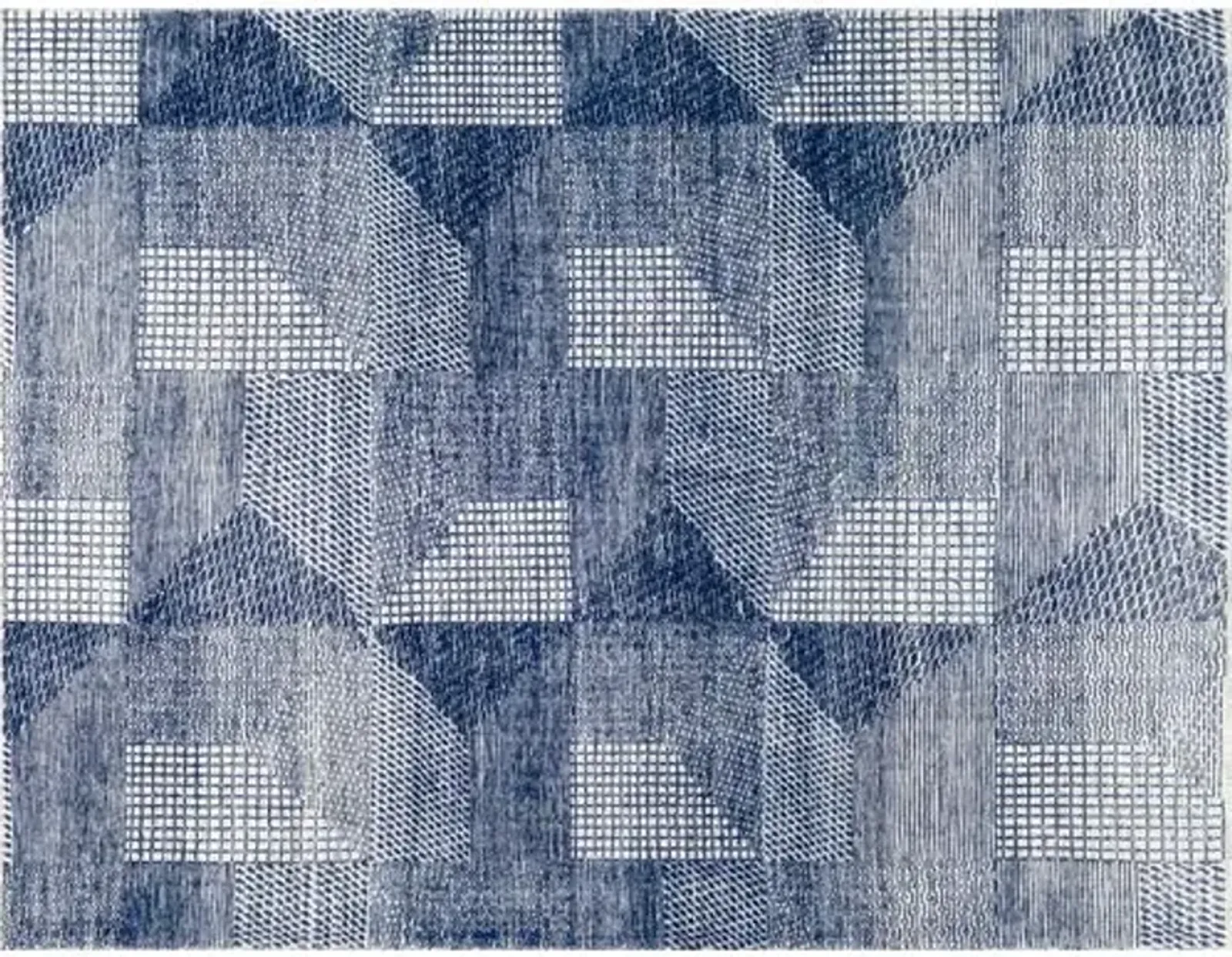 Weller Hand-Knotted Rug - Navy - STARK - Blue - Blue