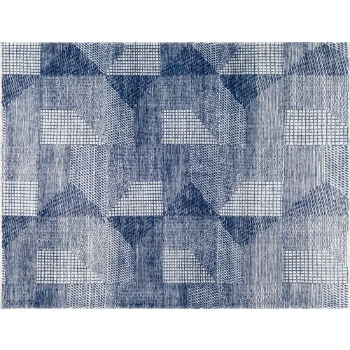 Weller Hand-Knotted Rug - Navy - STARK - Blue - Blue