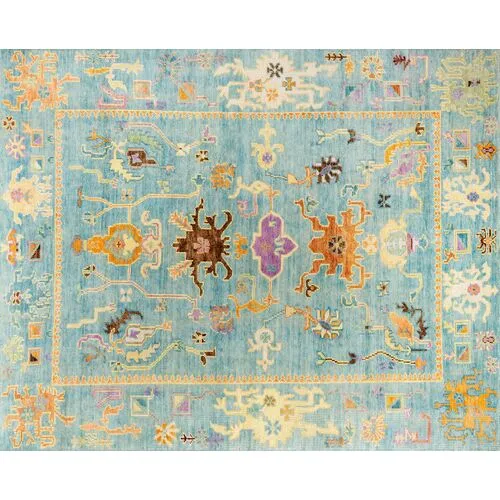 Beatrix Hand-Knotted Rug - Seascape - STARK - Blue - Blue