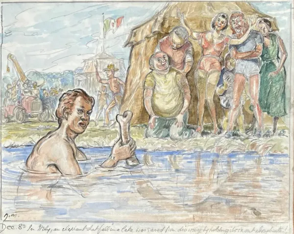 Saving the Drowning Elephant, Italy