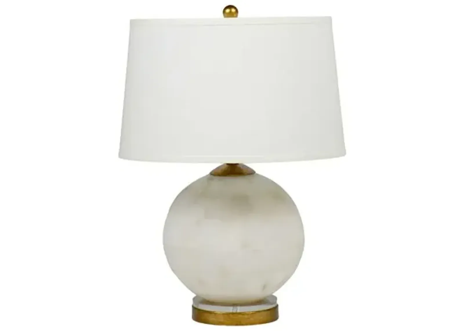 Valencia Table Lamp - Alabaster - Gabby