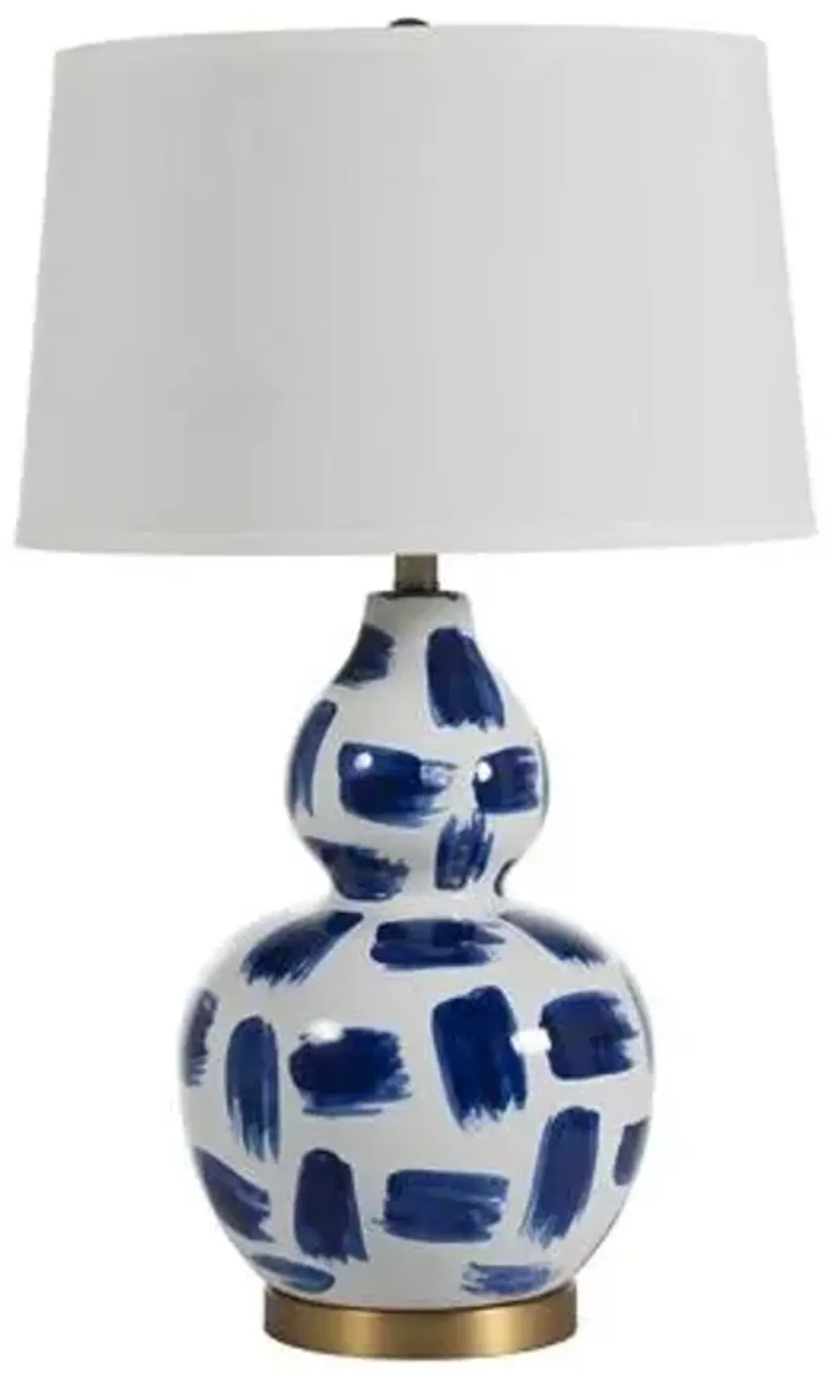 Luca Table Lamp - Blue Brushstroke - Gabby