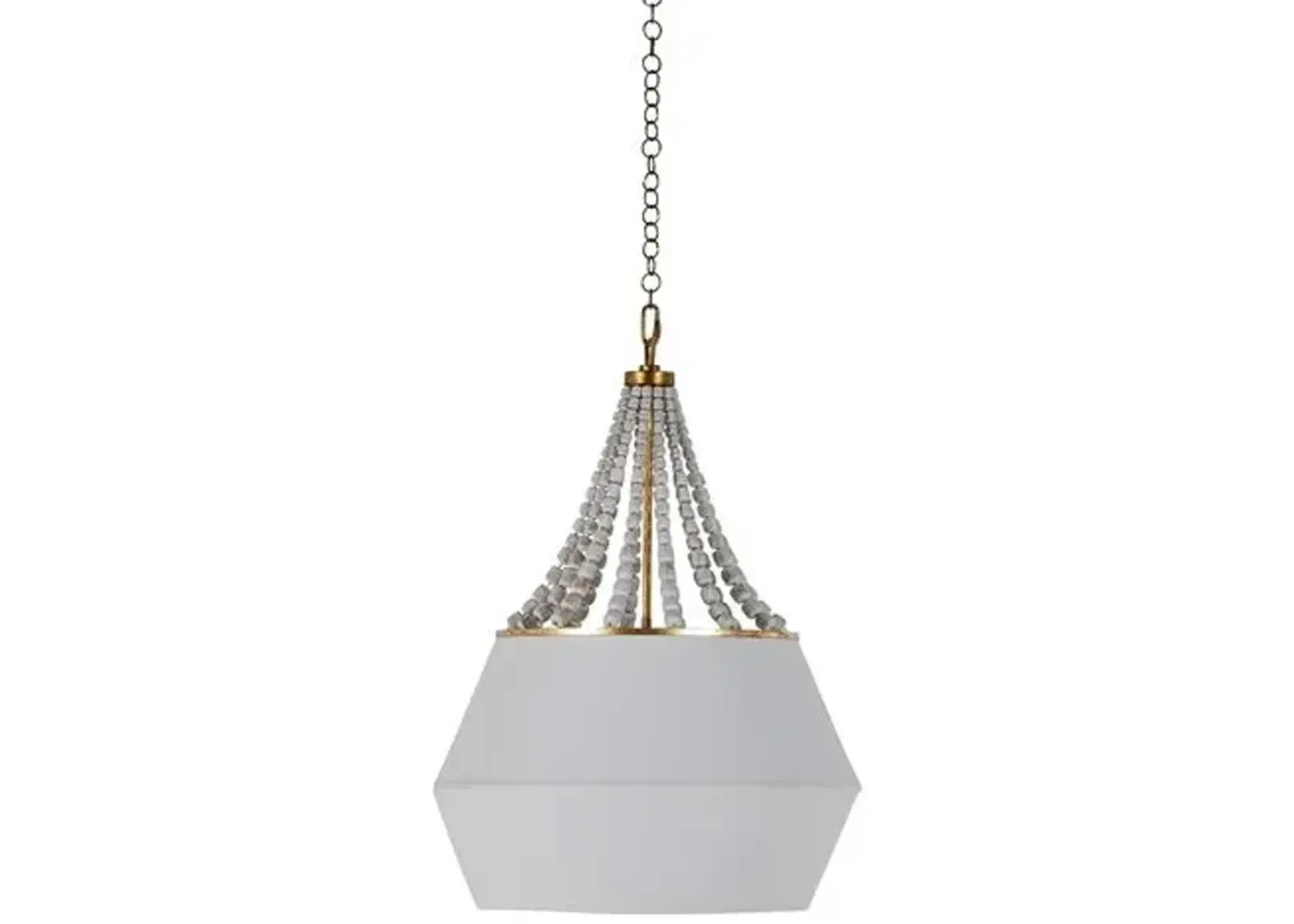 Soma Pendant - Antique Gold/White - Gabby