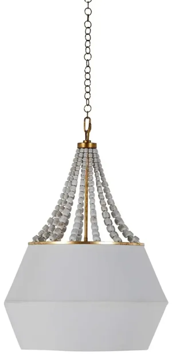 Soma Pendant - Antique Gold/White - Gabby