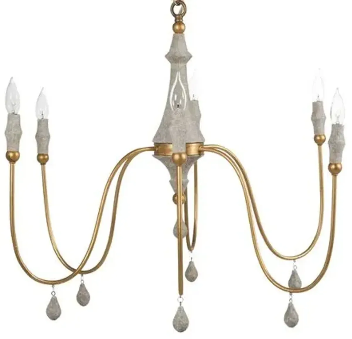 Clay Chandelier - Small - Gabby - Ivory