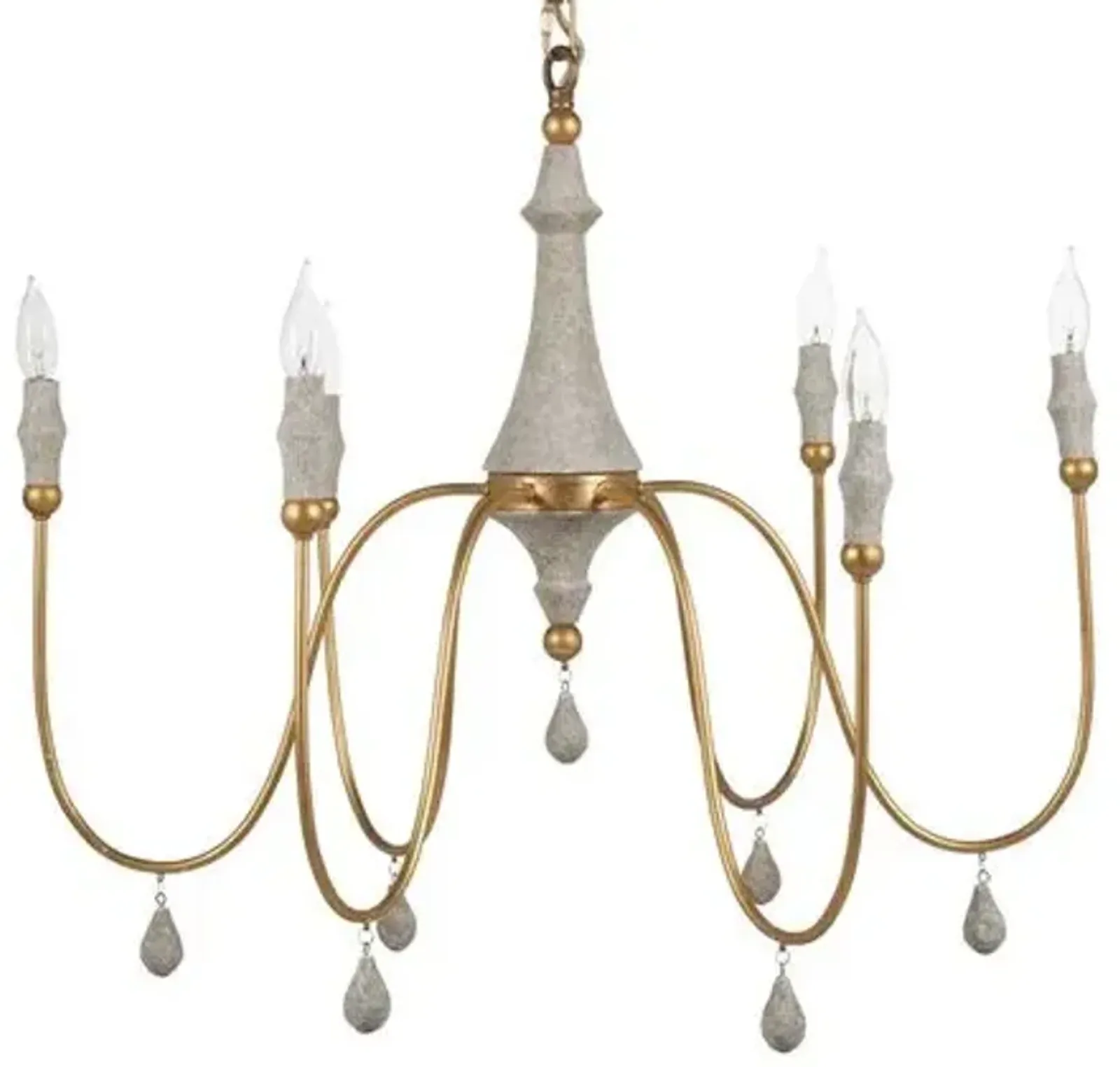 Clay Chandelier - Small - Gabby - Ivory