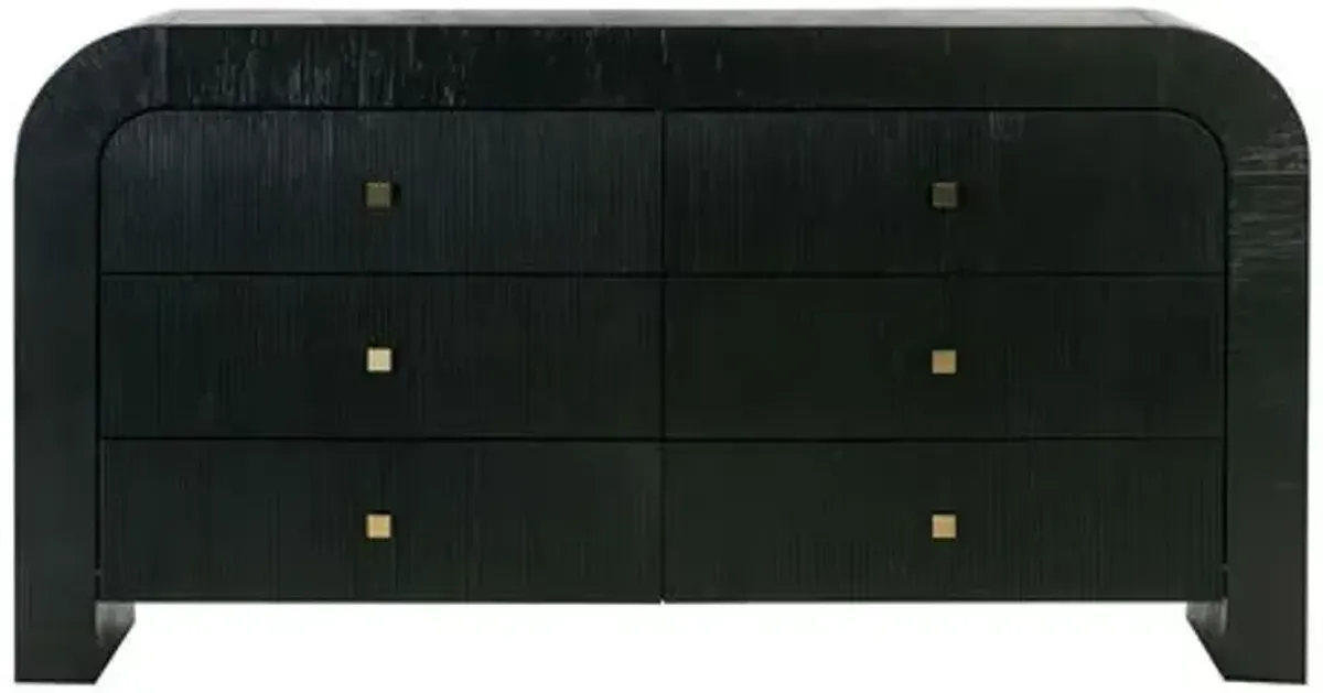 Savannah 6-Drawer Dresser - Black