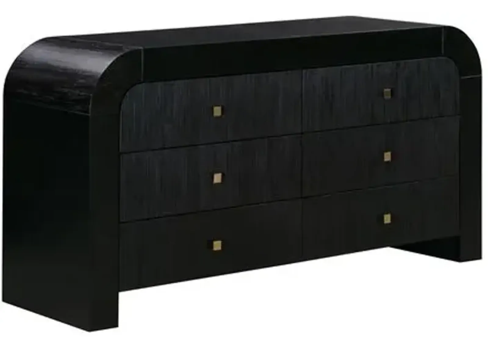 Savannah 6-Drawer Dresser - Black