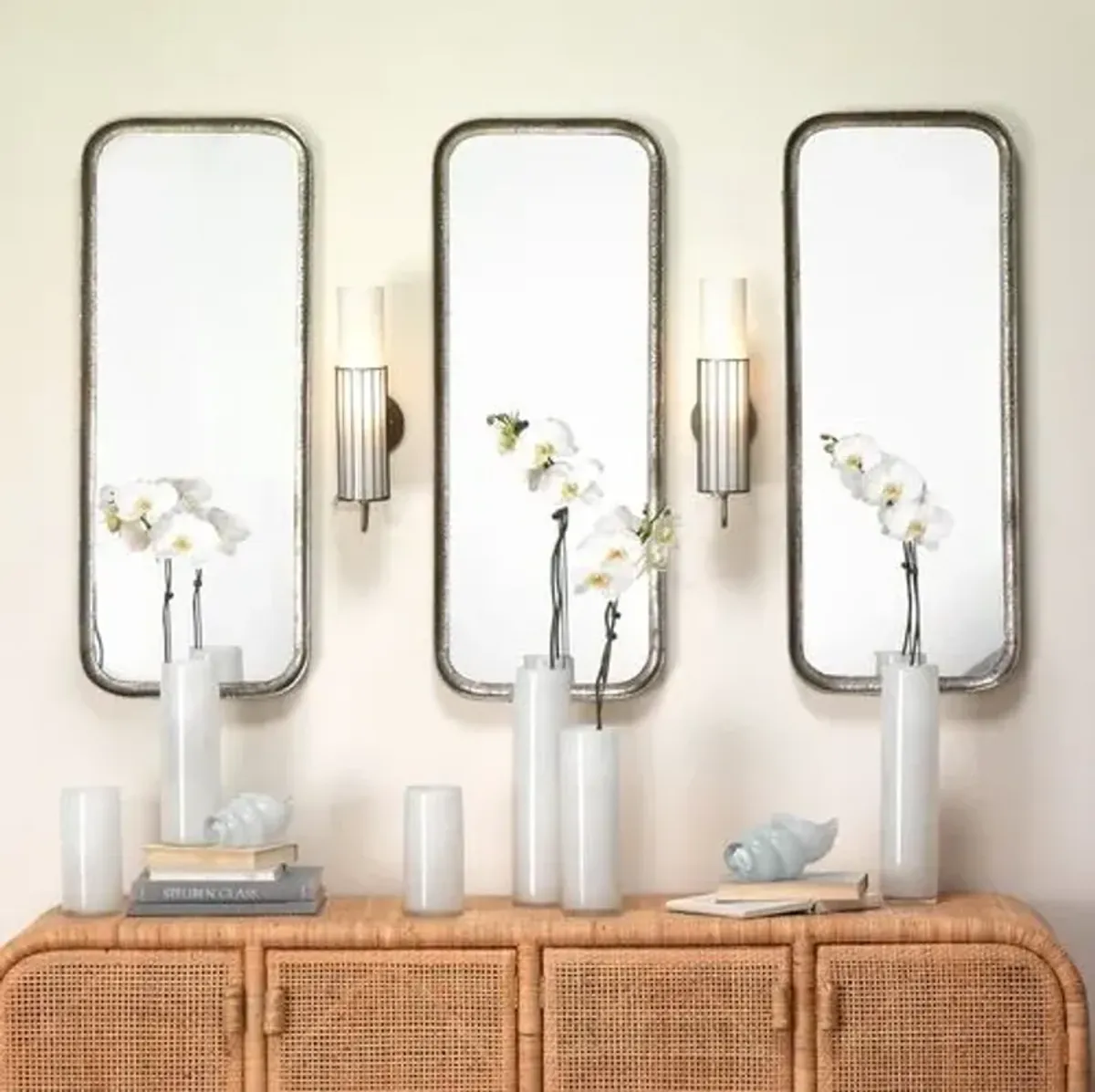 Capital Rectangle Wall Mirror - Silver Leaf - Jamie Young Co.