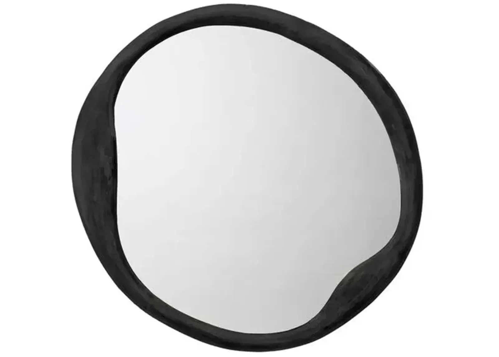 Organic Round Wall Mirror - Antique Iron - Jamie Young Co.