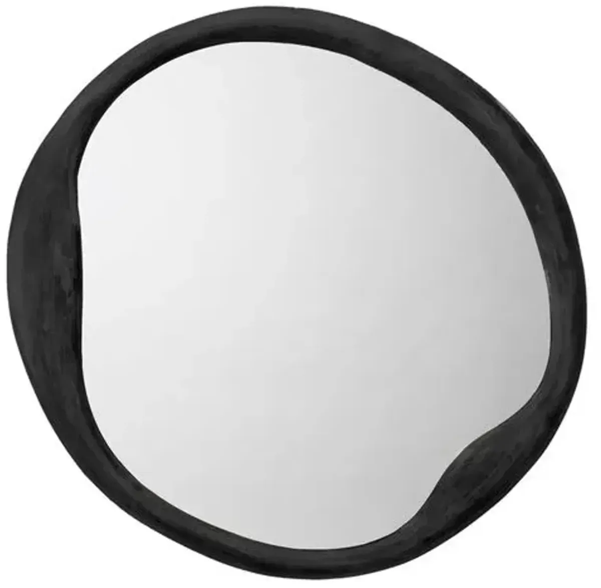 Organic Round Wall Mirror - Antique Iron - Jamie Young Co.