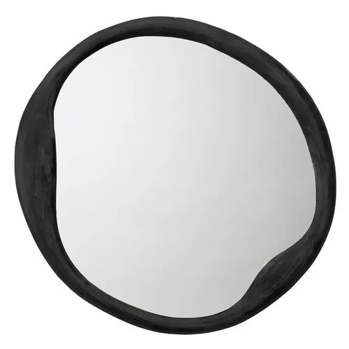 Organic Round Wall Mirror - Antique Iron - Jamie Young Co.