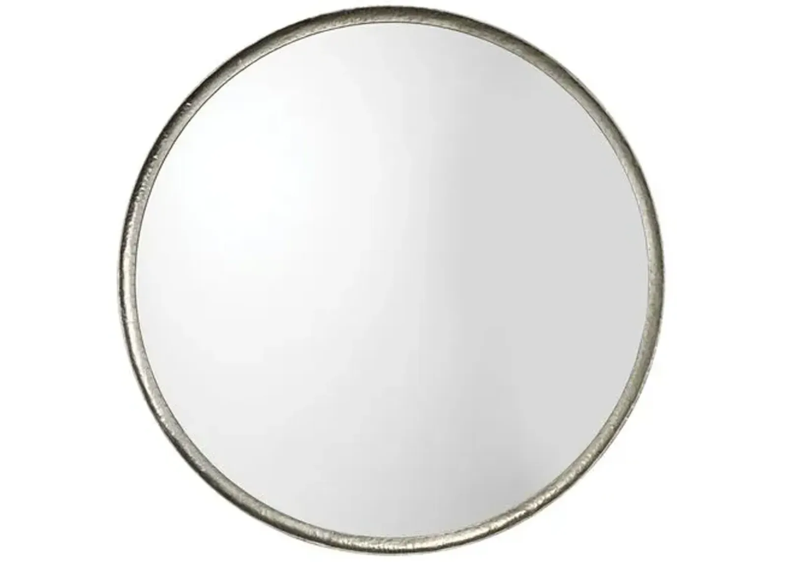 Refined 36" Round Wall Mirror - Silver Leaf - Jamie Young Co.