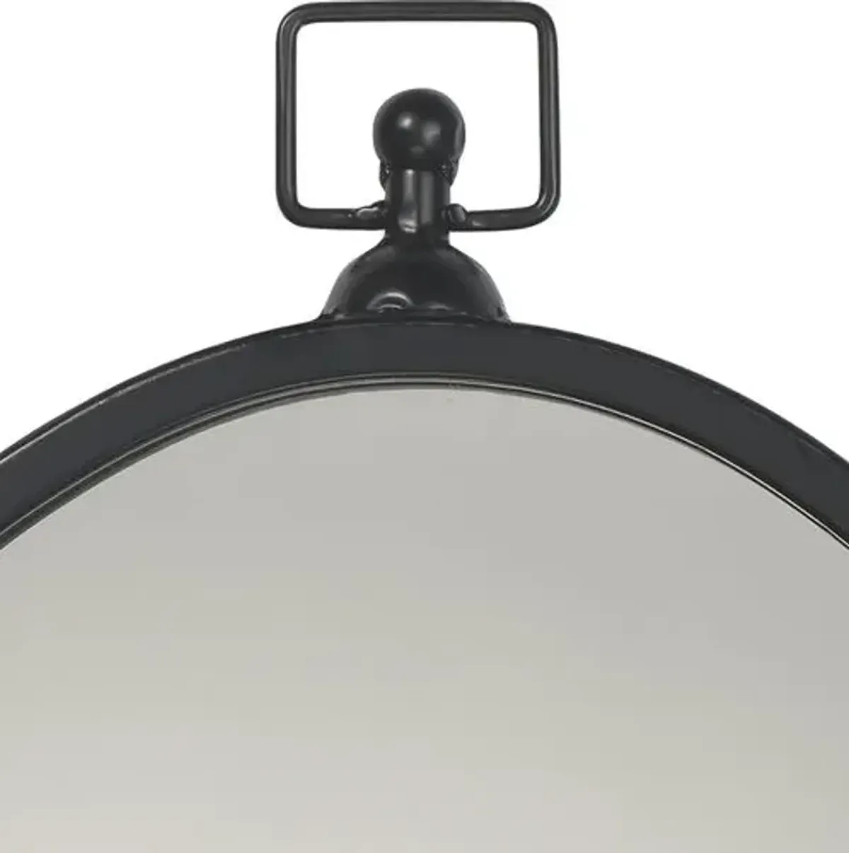 Wade Oval Wall Mirror - Black - Jamie Young Co.