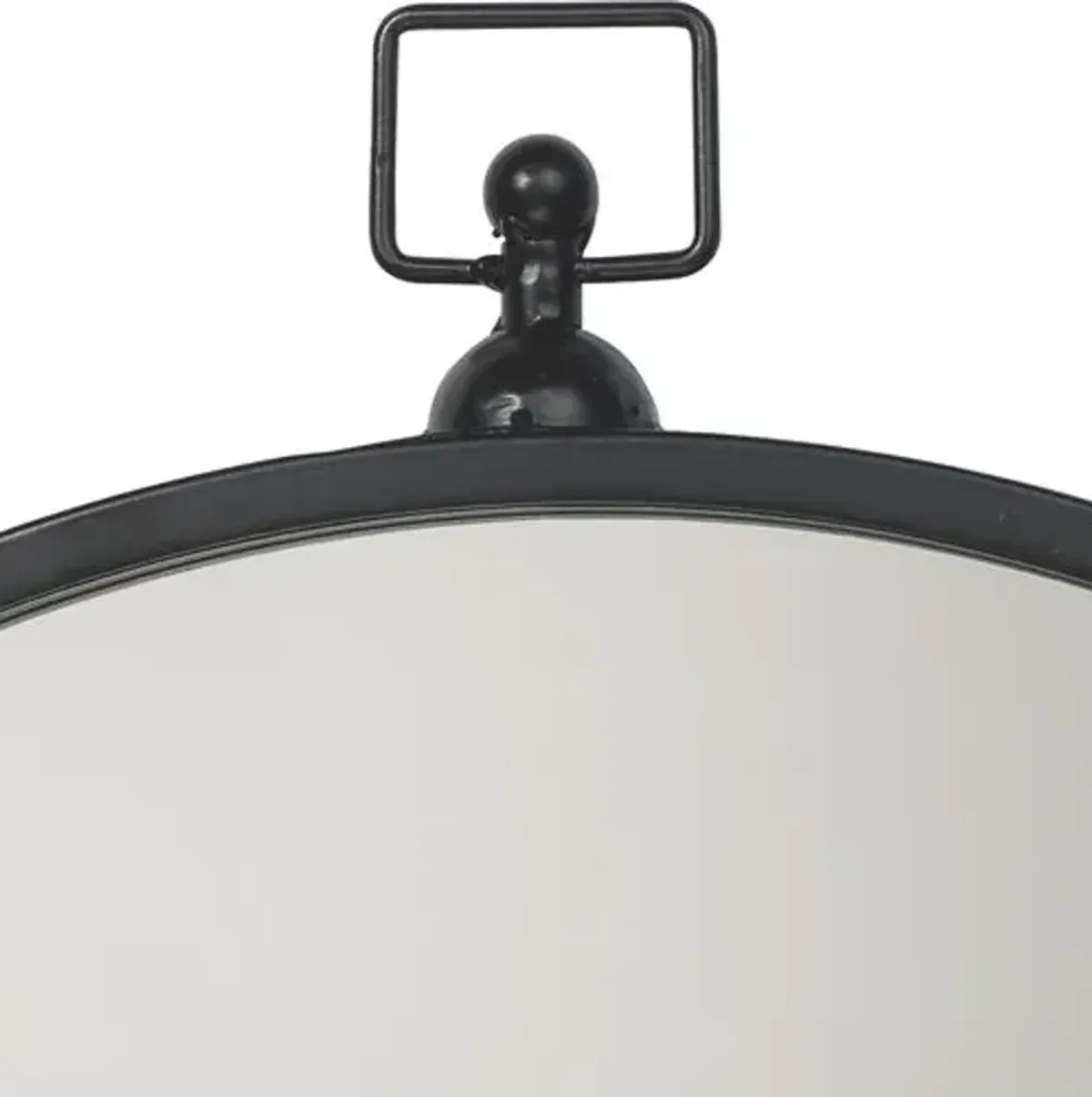 Zoe Round Wall Mirror - Black - Jamie Young Co.