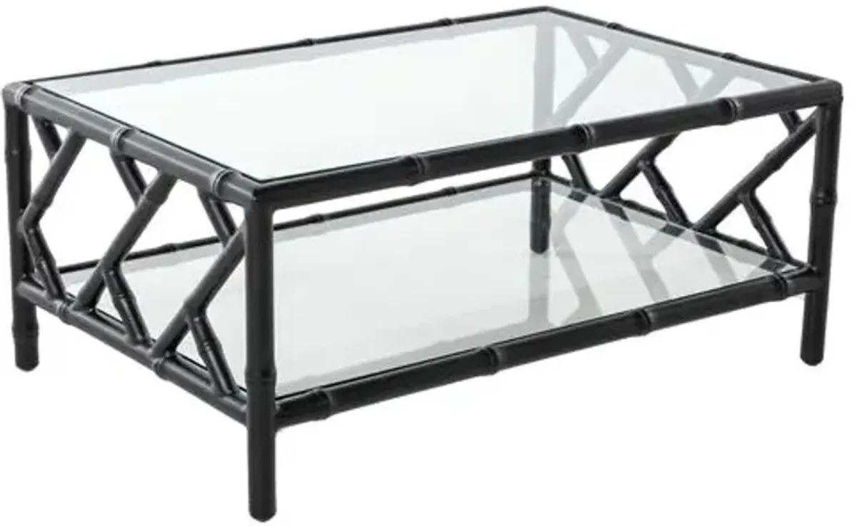 Kit Chippendale Outdoor Coffee Table - Black