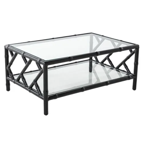 Kit Chippendale Outdoor Coffee Table - Black