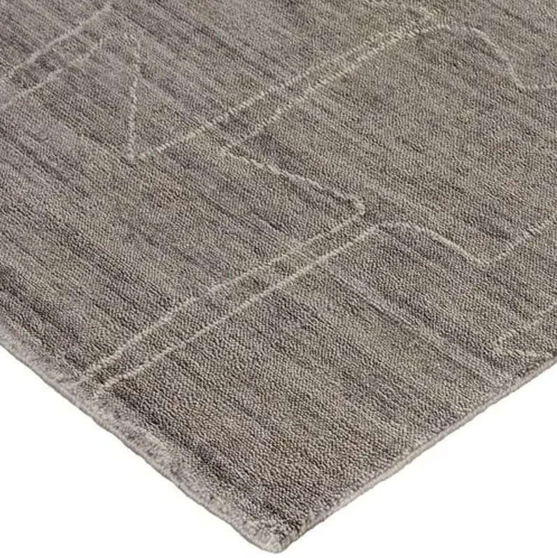 Marlena Abstract Handwoven Rug - Taupe/Ivory - Gray - Gray