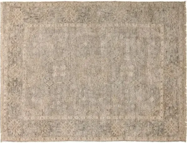 Renée Medallion Handwoven Rug - Gray - Gray