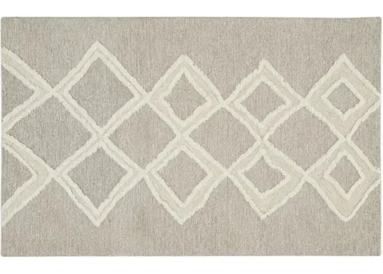 Emmalee Geometric Hand-Tufted Rug - Brown - Brown