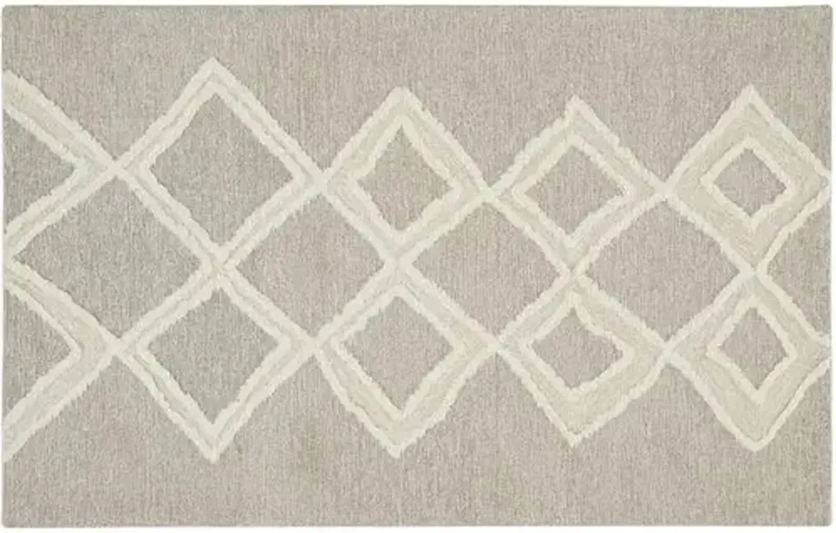 Emmalee Geometric Hand-Tufted Rug - Brown - Brown