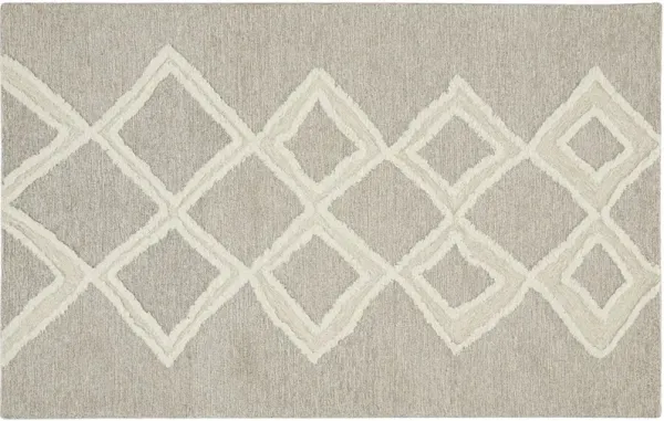 Emmalee Geometric Hand-Tufted Rug - Brown - Brown