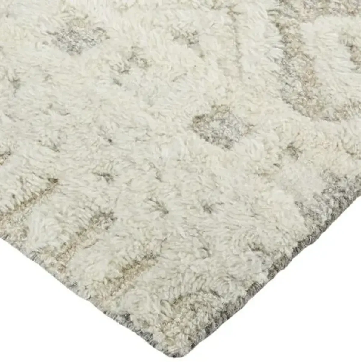 Emmalee Geometric Hand-Tufted Rug - Beige - Beige