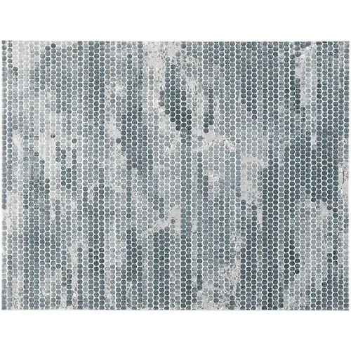 Hadley Abstract Rug - Blue/Silver - Blue