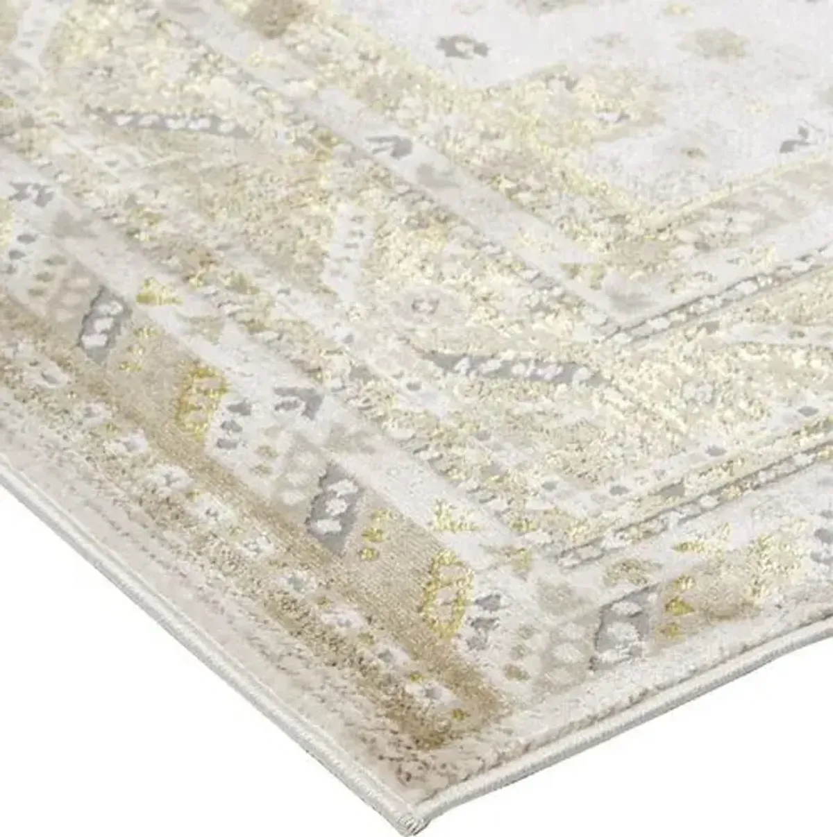 Jessa Ornamental Rug - Gold/Ivory - Gold