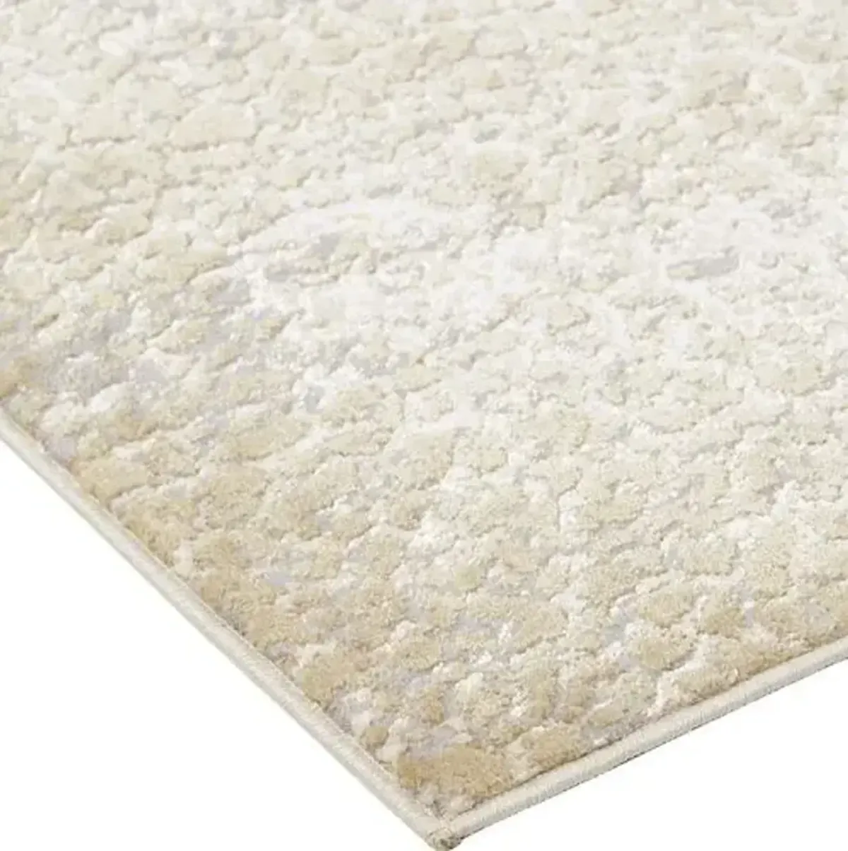 Jessa Distressed Rug - Ivory/Gold - Gold