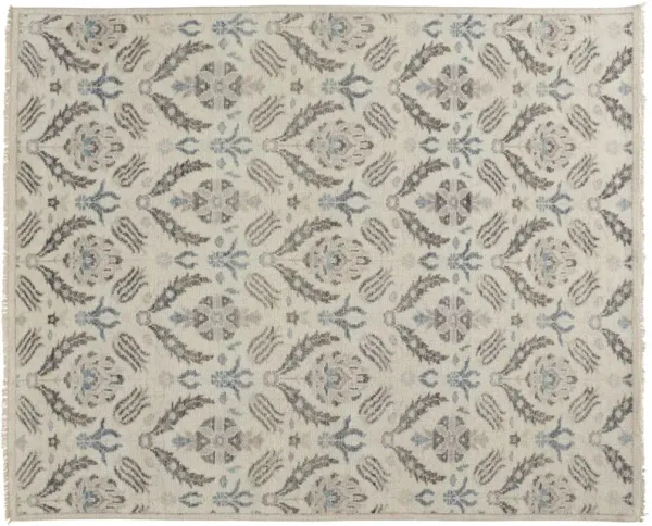 Jean Ornamental Hand-Knotted Rug - Beige - Beige