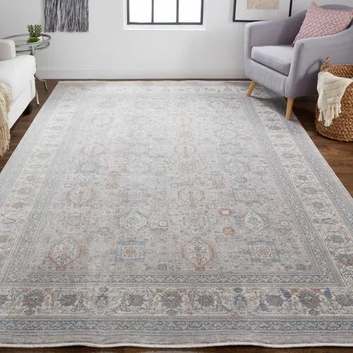 Dorothea Ornamental Rug - Gray - Gray