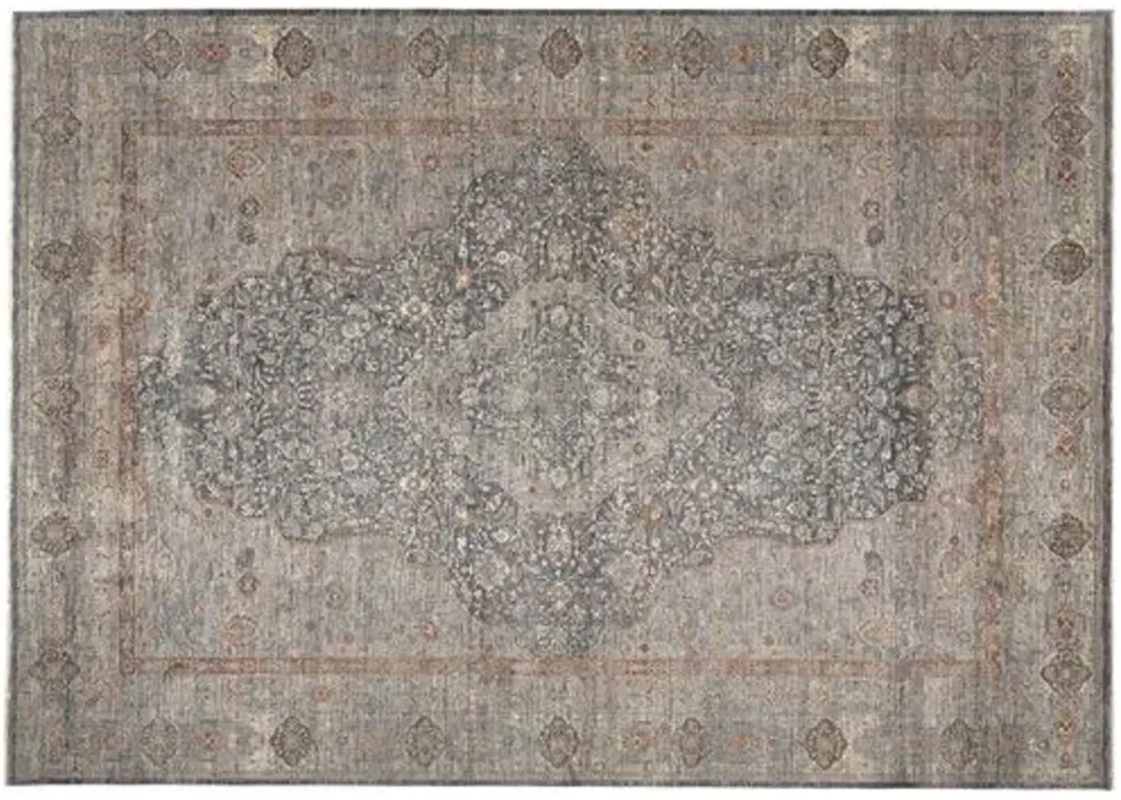 Dorothea Medallion Rug - Blue - Blue